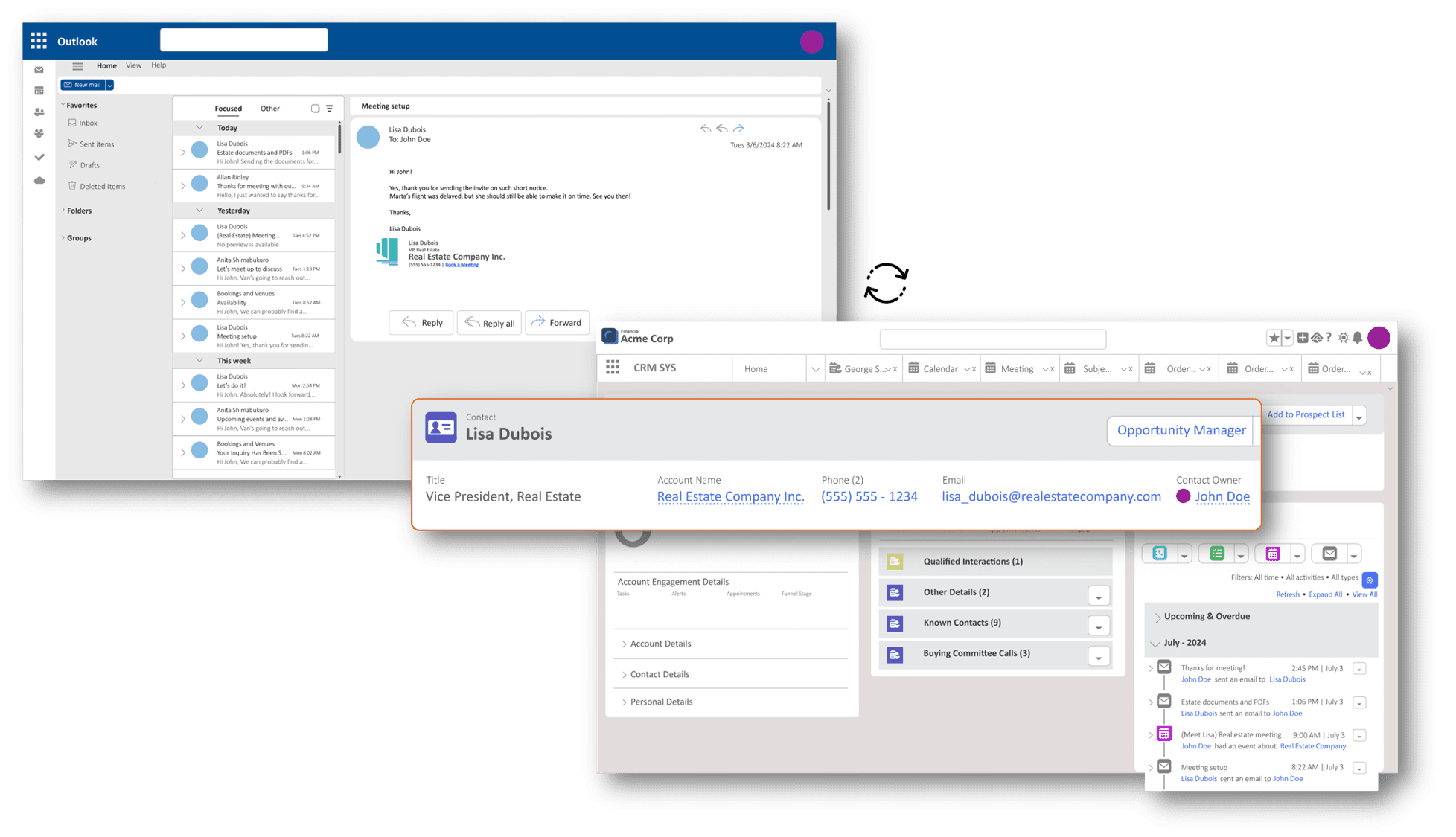 Salesforce Outlook contact and lead sync