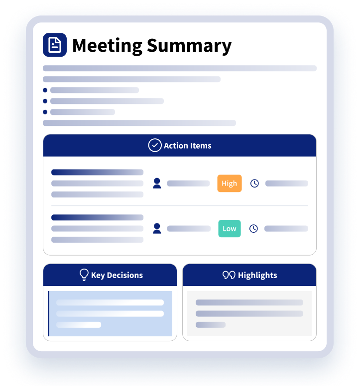 Standardize Meeting Summaries
